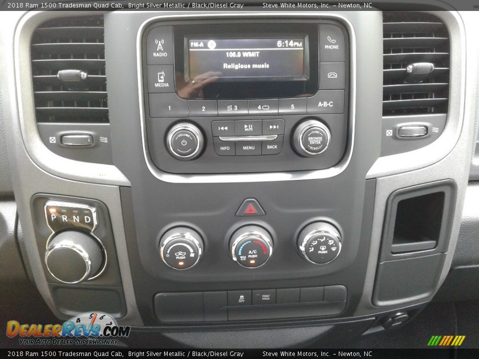 2018 Ram 1500 Tradesman Quad Cab Bright Silver Metallic / Black/Diesel Gray Photo #18
