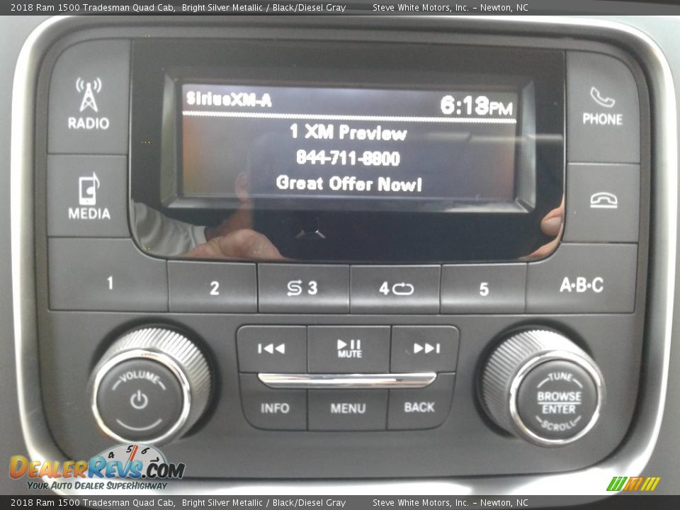 2018 Ram 1500 Tradesman Quad Cab Bright Silver Metallic / Black/Diesel Gray Photo #19