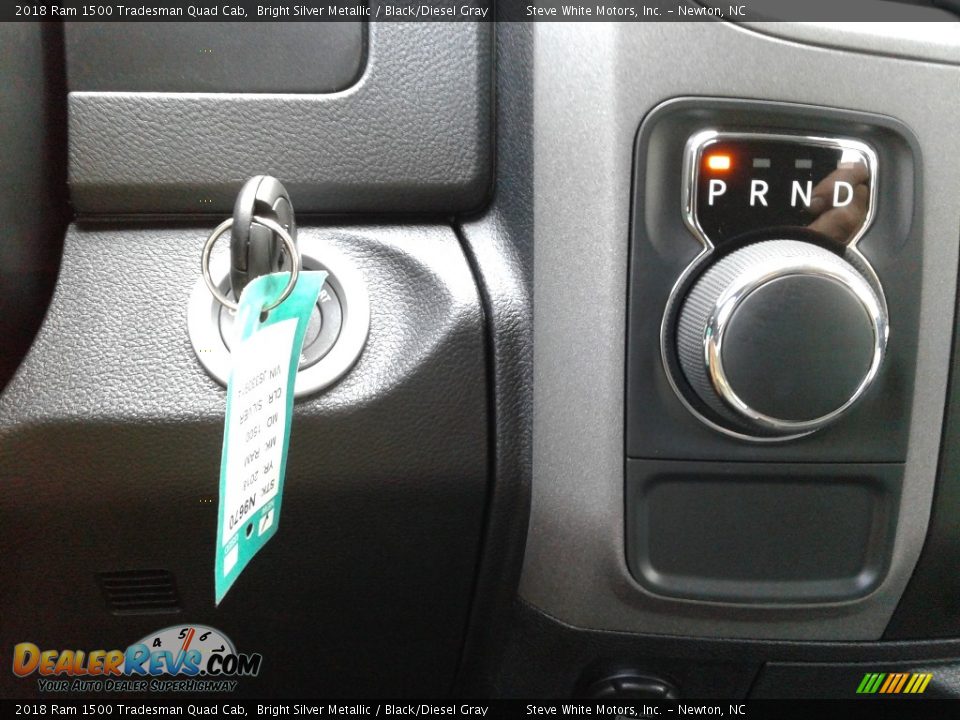 2018 Ram 1500 Tradesman Quad Cab Bright Silver Metallic / Black/Diesel Gray Photo #21