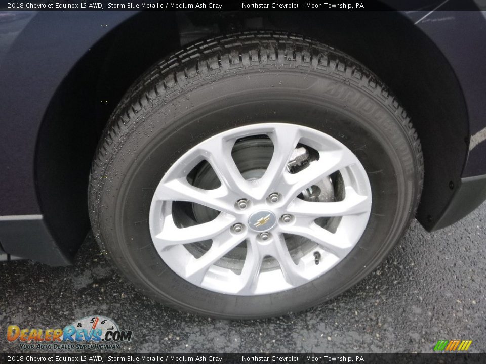 2018 Chevrolet Equinox LS AWD Storm Blue Metallic / Medium Ash Gray Photo #9