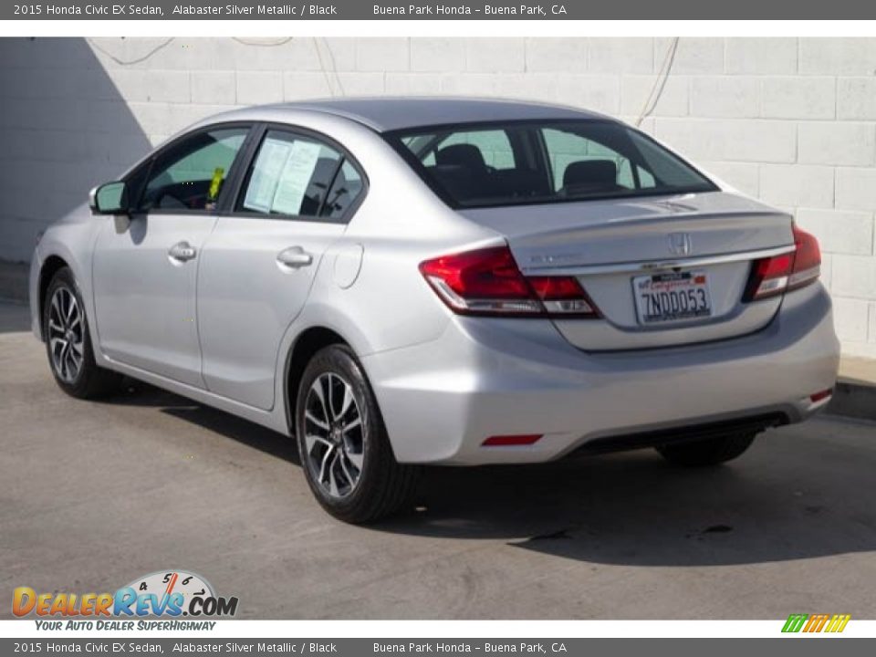 2015 Honda Civic EX Sedan Alabaster Silver Metallic / Black Photo #2