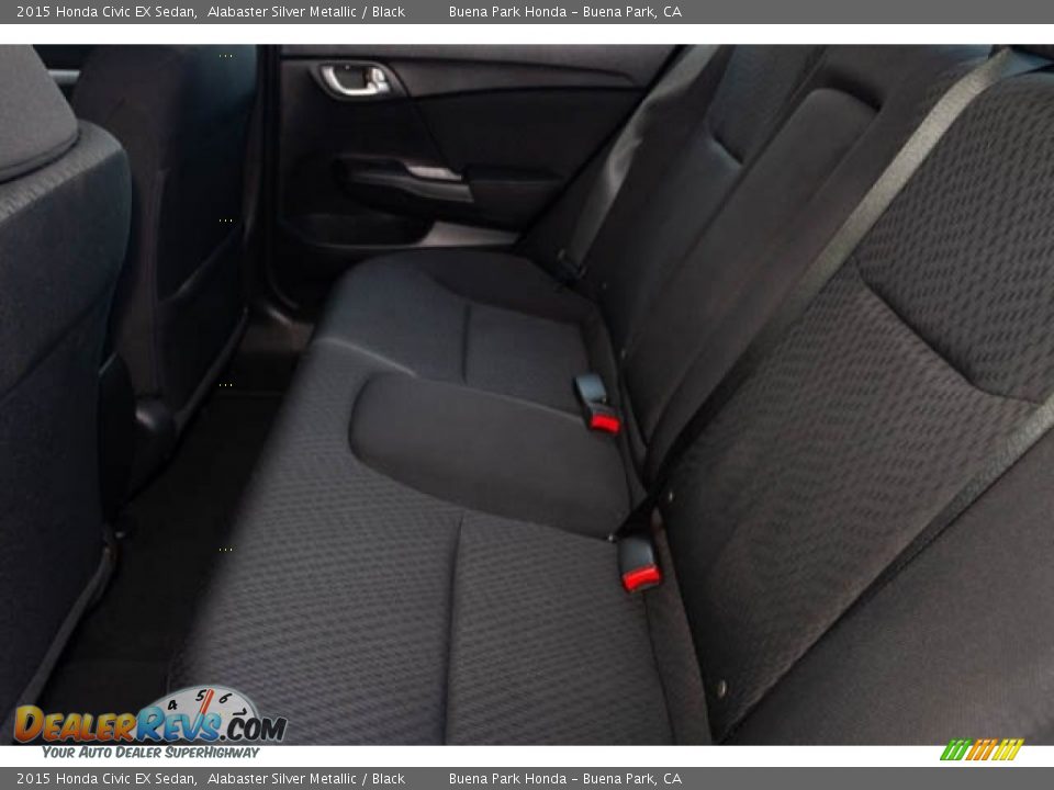 2015 Honda Civic EX Sedan Alabaster Silver Metallic / Black Photo #4