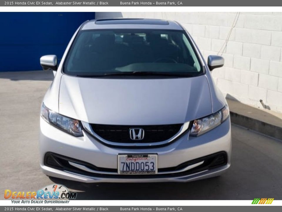 2015 Honda Civic EX Sedan Alabaster Silver Metallic / Black Photo #7