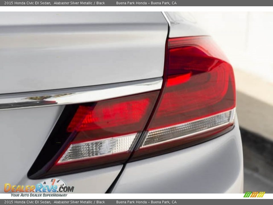 2015 Honda Civic EX Sedan Alabaster Silver Metallic / Black Photo #12