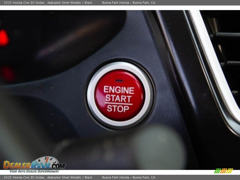 2015 Honda Civic EX Sedan Alabaster Silver Metallic / Black Photo #15