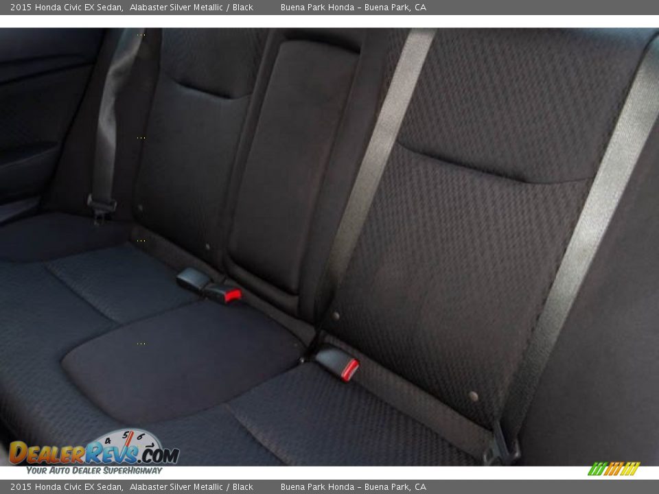 2015 Honda Civic EX Sedan Alabaster Silver Metallic / Black Photo #19