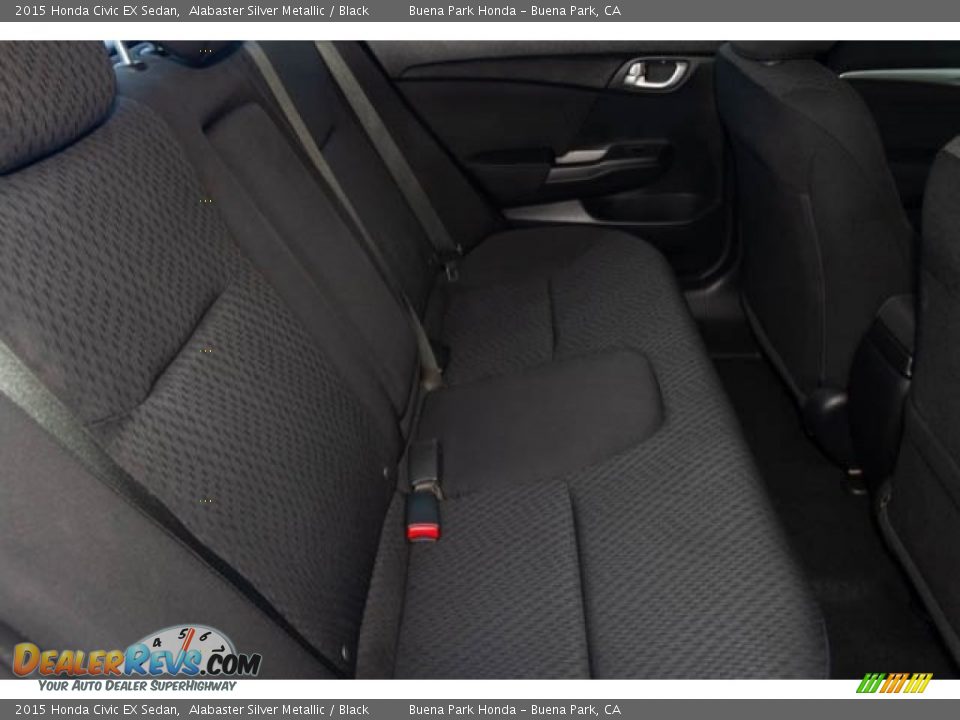 2015 Honda Civic EX Sedan Alabaster Silver Metallic / Black Photo #21