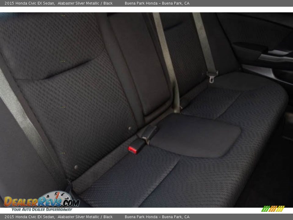 2015 Honda Civic EX Sedan Alabaster Silver Metallic / Black Photo #22