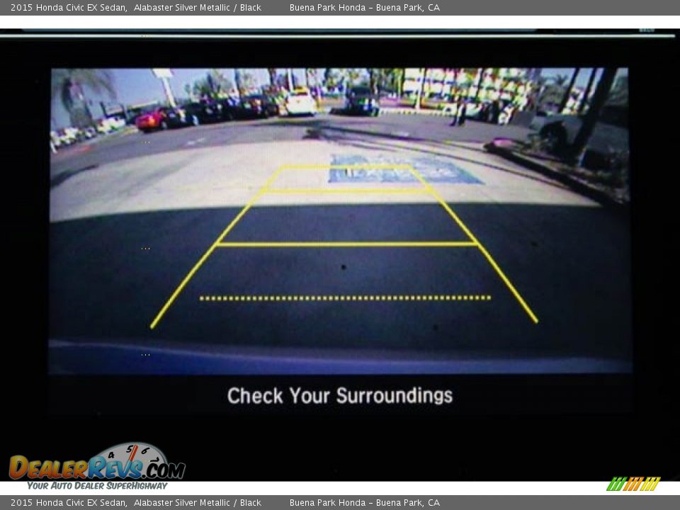 2015 Honda Civic EX Sedan Alabaster Silver Metallic / Black Photo #26