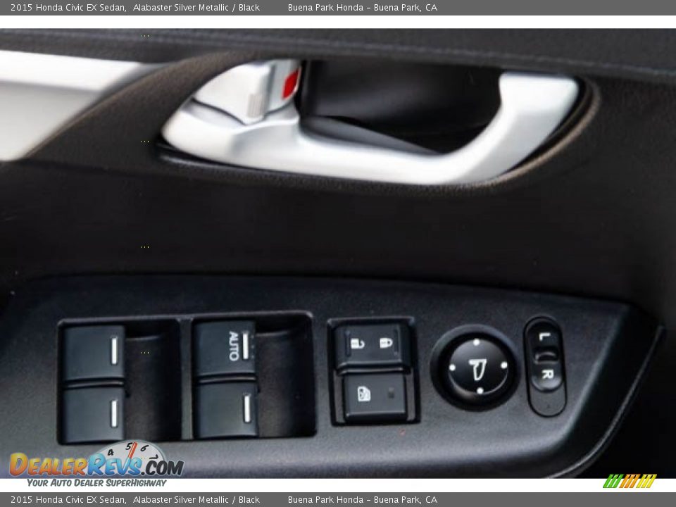 2015 Honda Civic EX Sedan Alabaster Silver Metallic / Black Photo #30