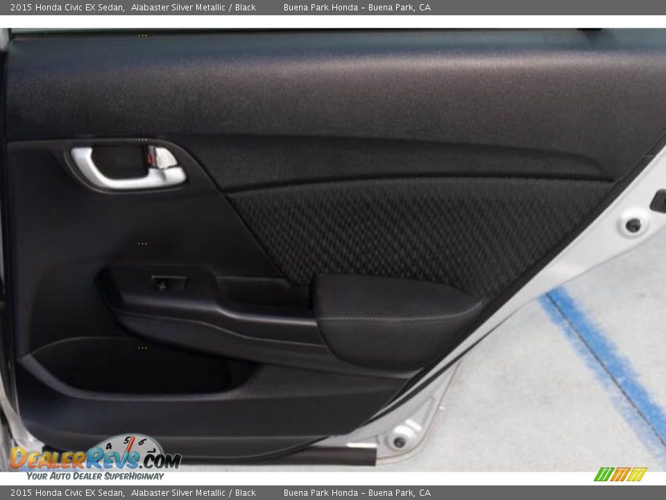 2015 Honda Civic EX Sedan Alabaster Silver Metallic / Black Photo #32