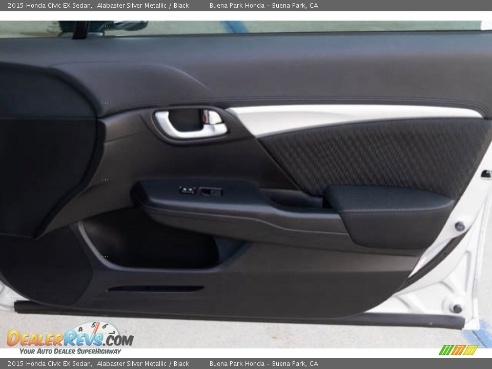 2015 Honda Civic EX Sedan Alabaster Silver Metallic / Black Photo #33