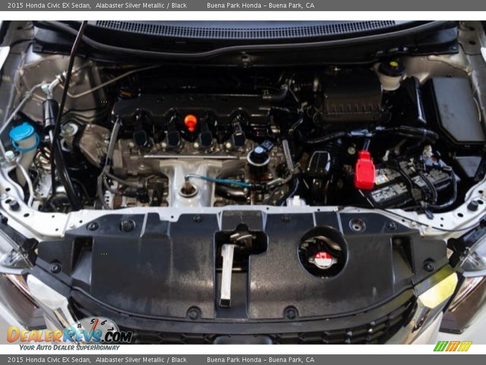 2015 Honda Civic EX Sedan Alabaster Silver Metallic / Black Photo #34