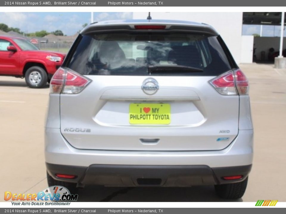 2014 Nissan Rogue S AWD Brilliant Silver / Charcoal Photo #7