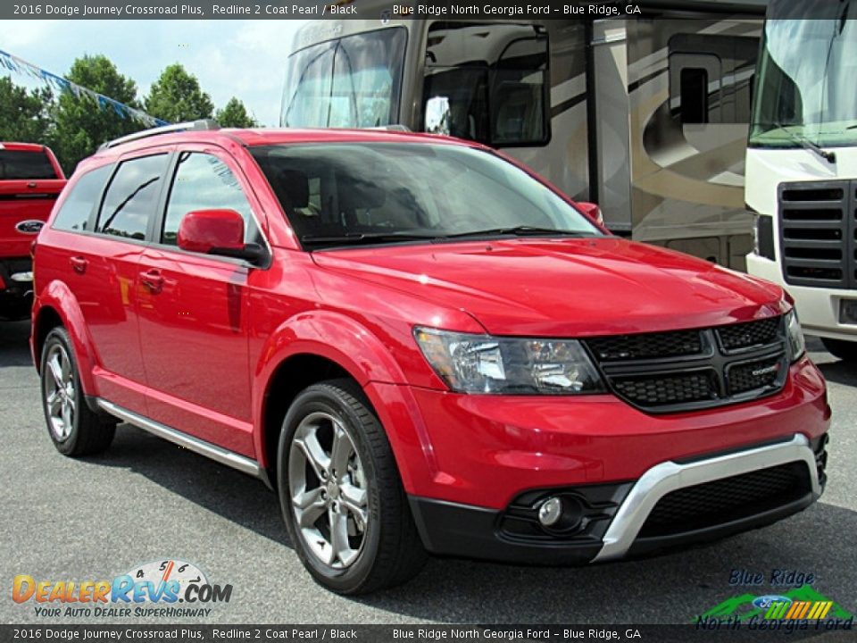 2016 Dodge Journey Crossroad Plus Redline 2 Coat Pearl / Black Photo #7