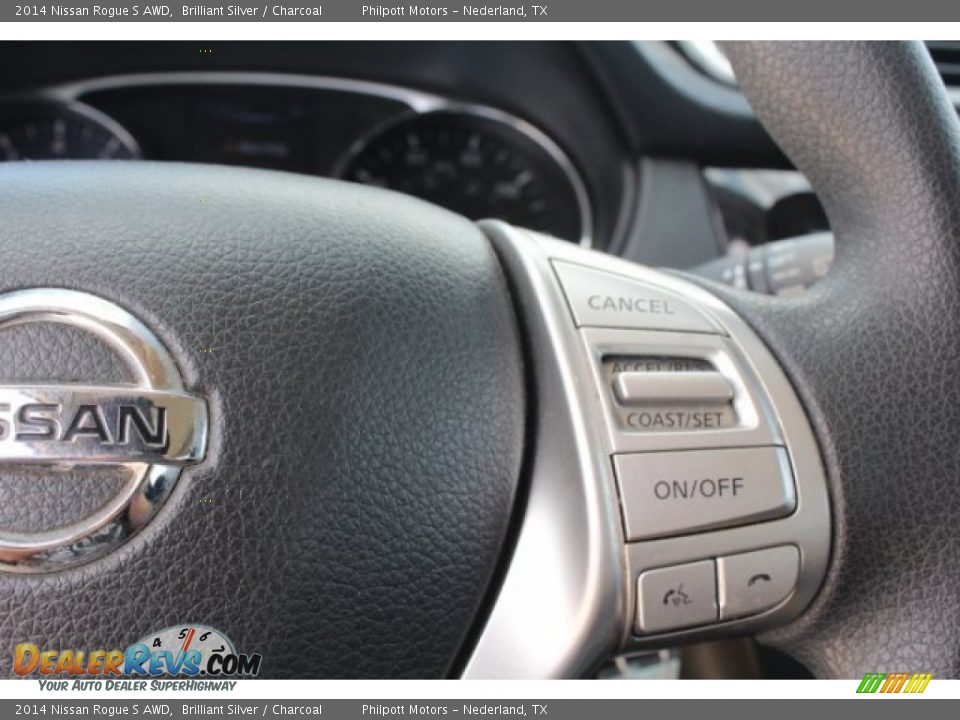 2014 Nissan Rogue S AWD Brilliant Silver / Charcoal Photo #19