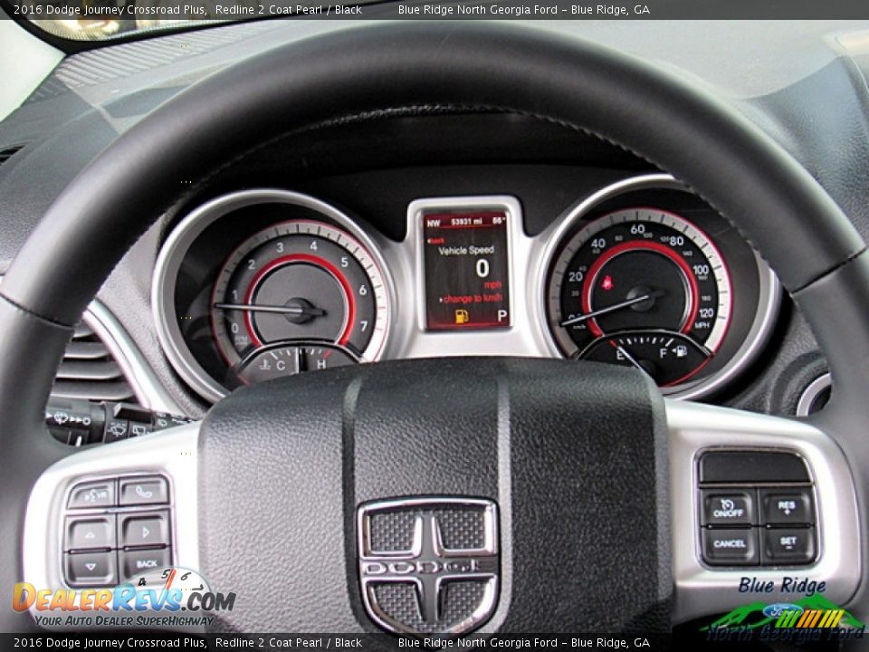 2016 Dodge Journey Crossroad Plus Redline 2 Coat Pearl / Black Photo #15