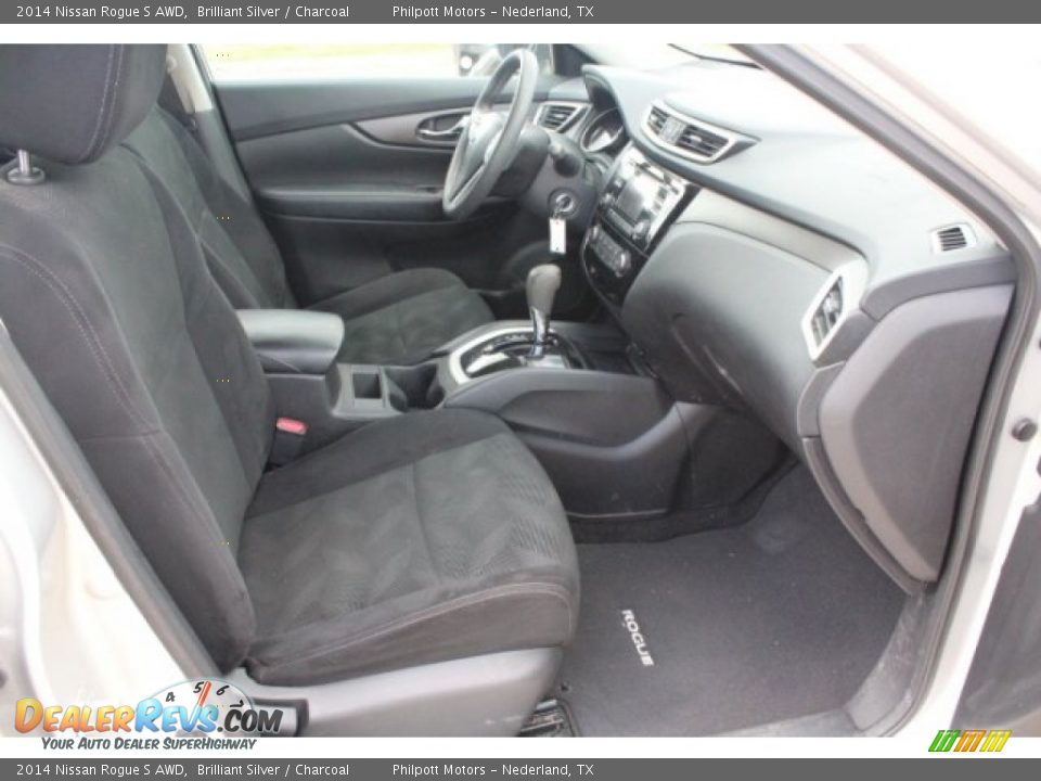 2014 Nissan Rogue S AWD Brilliant Silver / Charcoal Photo #32