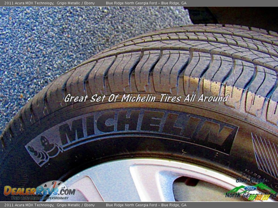 2011 Acura MDX Technology Grigio Metallic / Ebony Photo #10