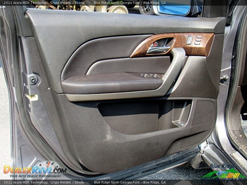 2011 Acura MDX Technology Grigio Metallic / Ebony Photo #12