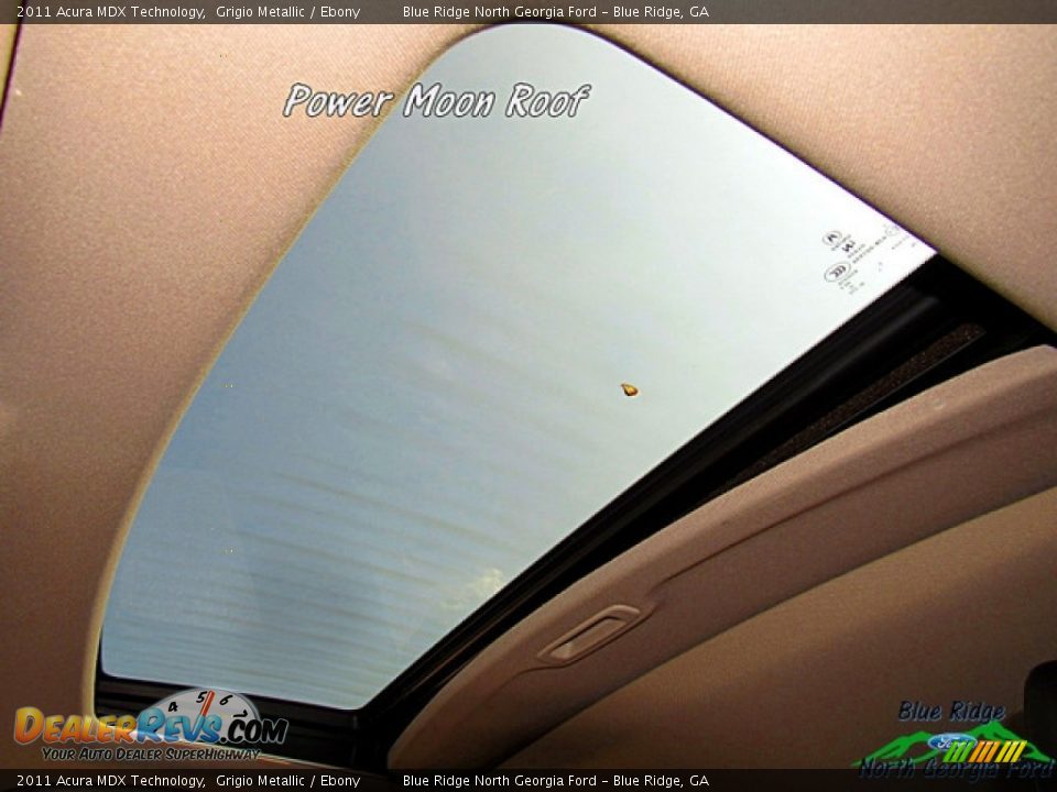 2011 Acura MDX Technology Grigio Metallic / Ebony Photo #27