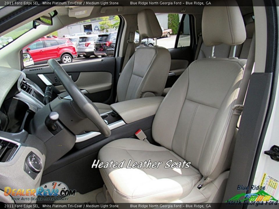 2011 Ford Edge SEL White Platinum Tri-Coat / Medium Light Stone Photo #10