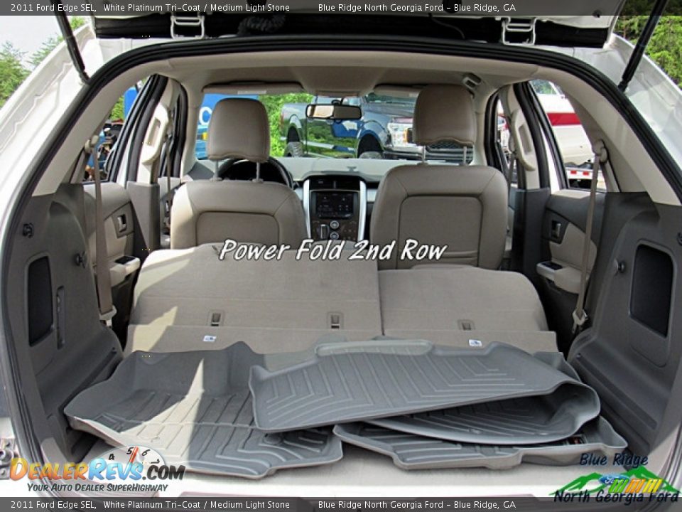 2011 Ford Edge SEL White Platinum Tri-Coat / Medium Light Stone Photo #14