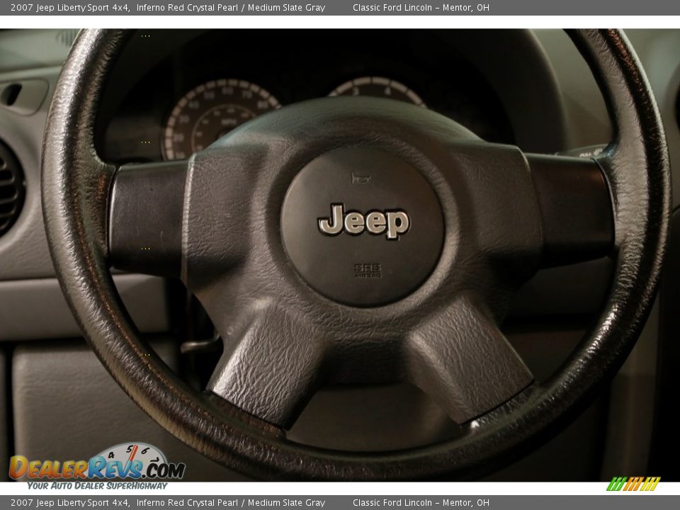 2007 Jeep Liberty Sport 4x4 Inferno Red Crystal Pearl / Medium Slate Gray Photo #6