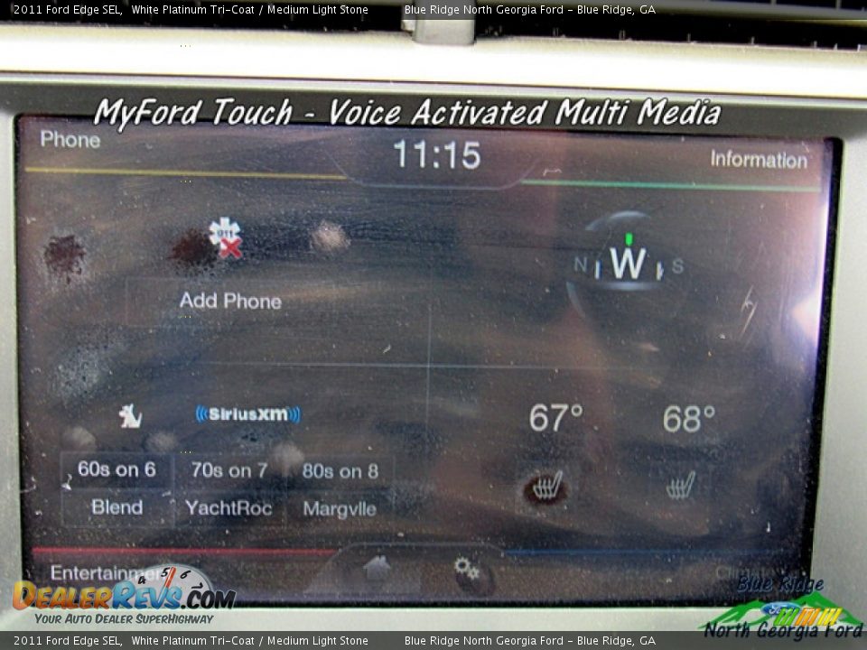 2011 Ford Edge SEL White Platinum Tri-Coat / Medium Light Stone Photo #20
