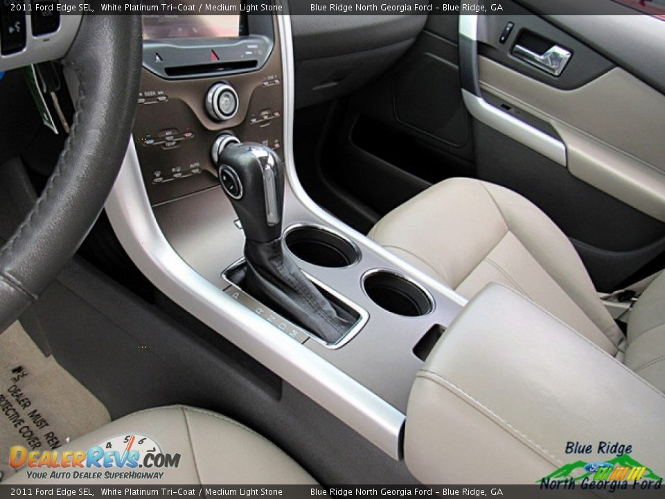 2011 Ford Edge SEL White Platinum Tri-Coat / Medium Light Stone Photo #24