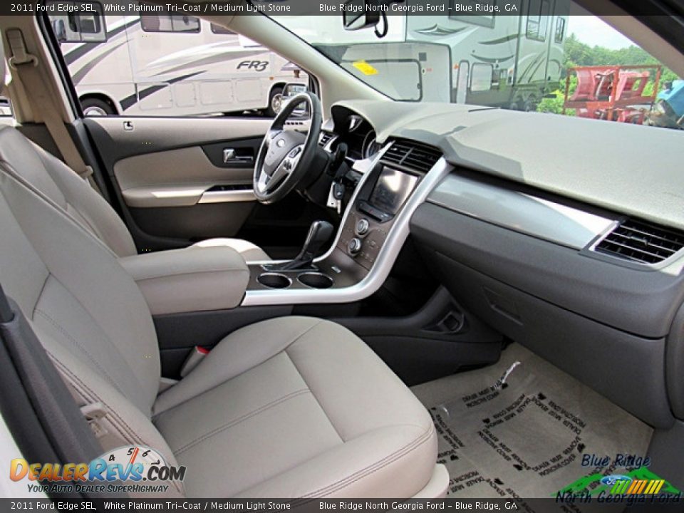 2011 Ford Edge SEL White Platinum Tri-Coat / Medium Light Stone Photo #29