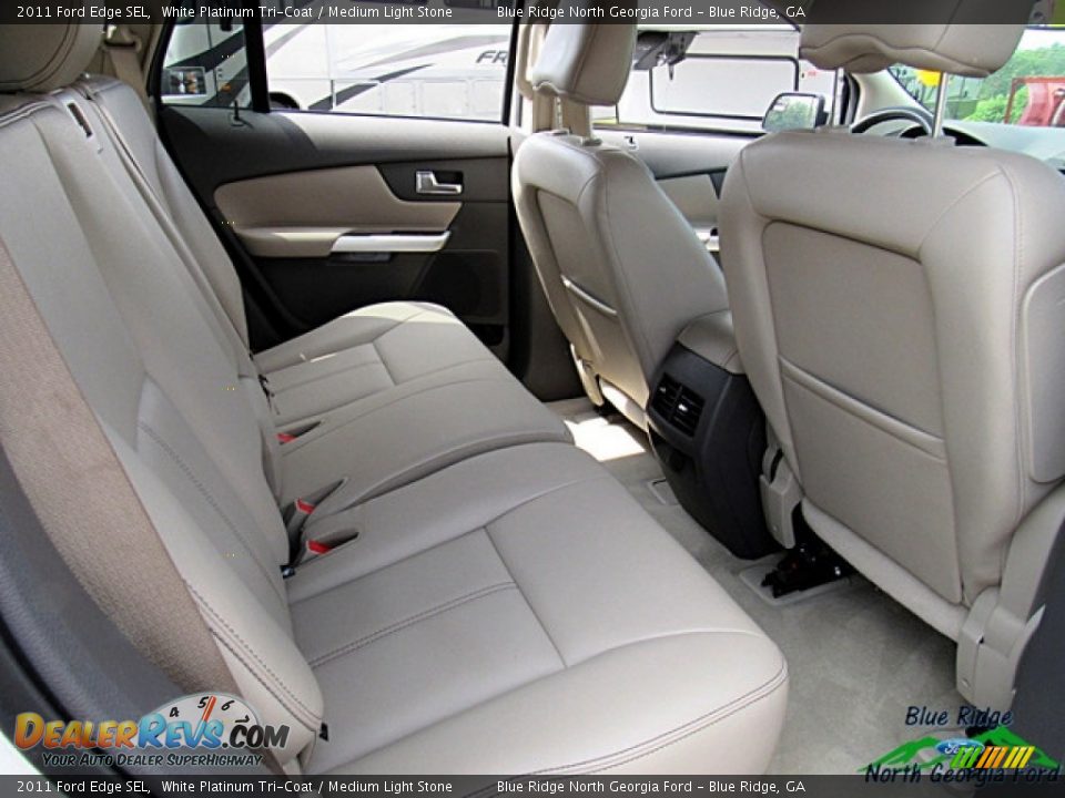 2011 Ford Edge SEL White Platinum Tri-Coat / Medium Light Stone Photo #30