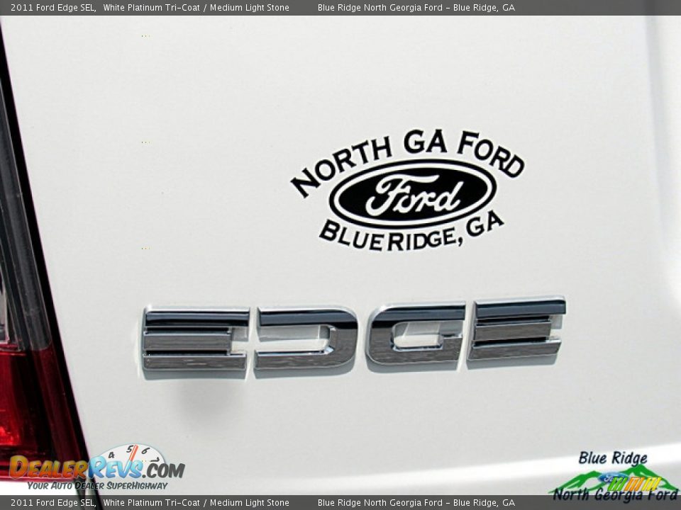 2011 Ford Edge SEL White Platinum Tri-Coat / Medium Light Stone Photo #35