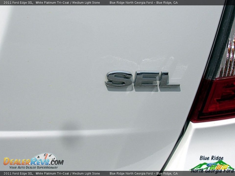 2011 Ford Edge SEL White Platinum Tri-Coat / Medium Light Stone Photo #36