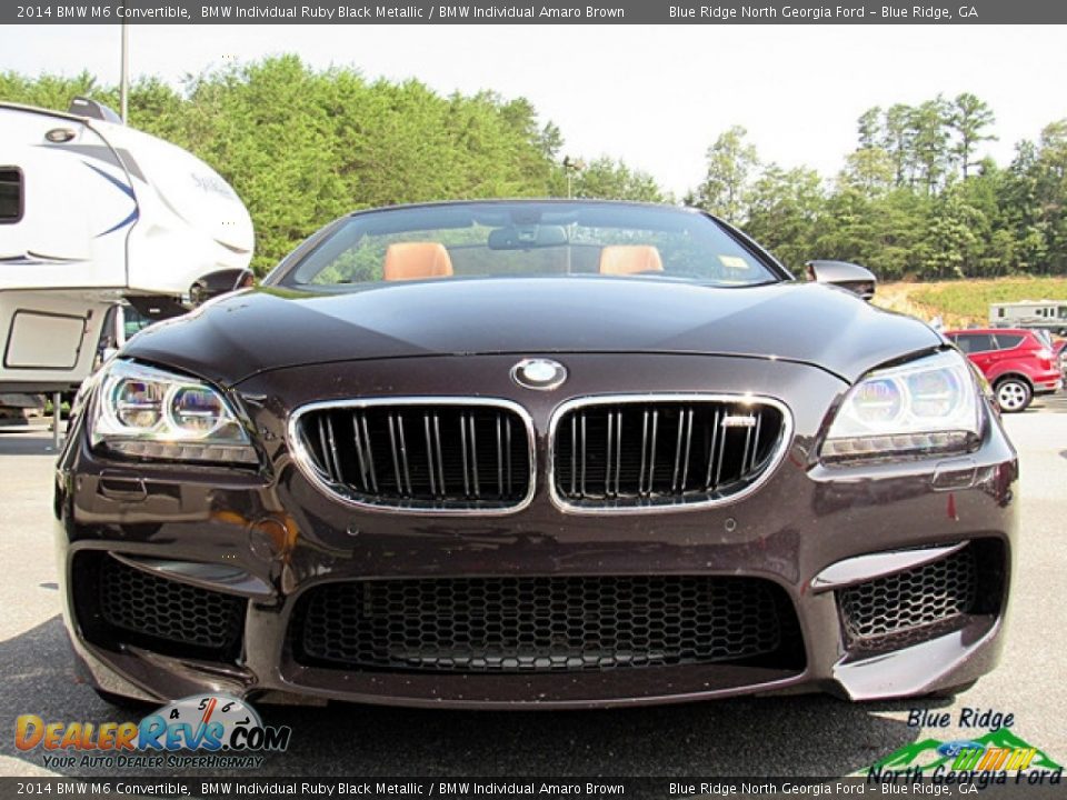 2014 BMW M6 Convertible BMW Individual Ruby Black Metallic / BMW Individual Amaro Brown Photo #8