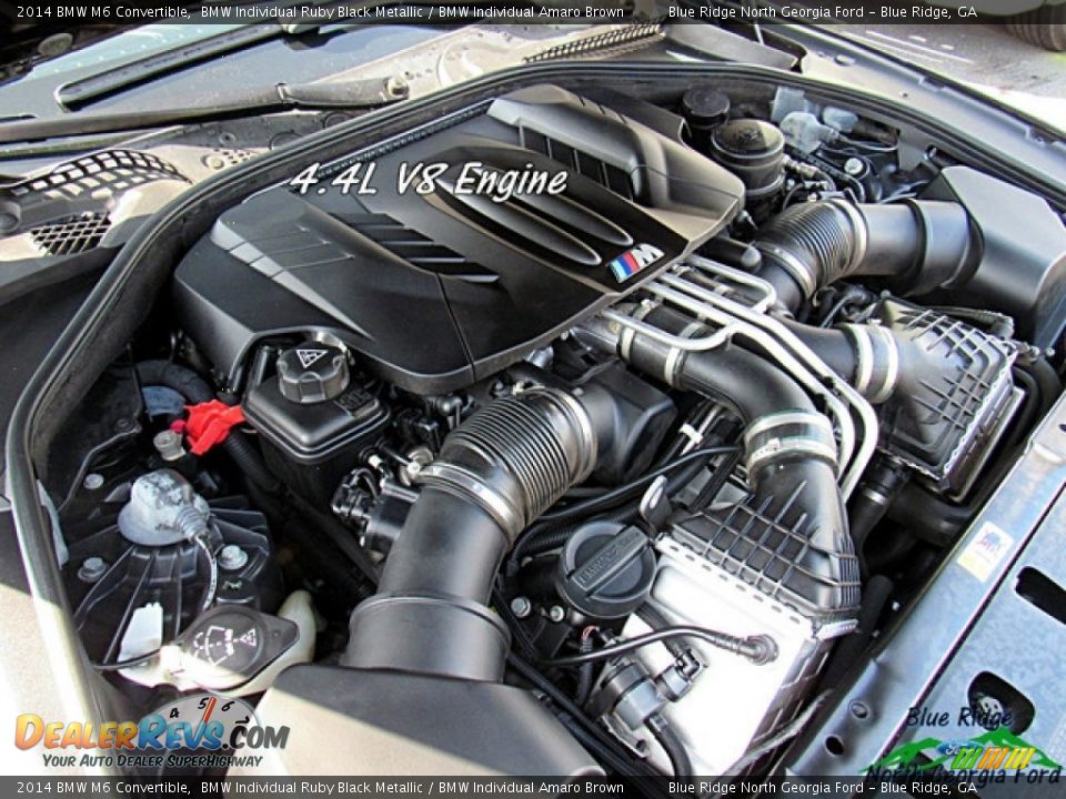 2014 BMW M6 Convertible BMW Individual Ruby Black Metallic / BMW Individual Amaro Brown Photo #9