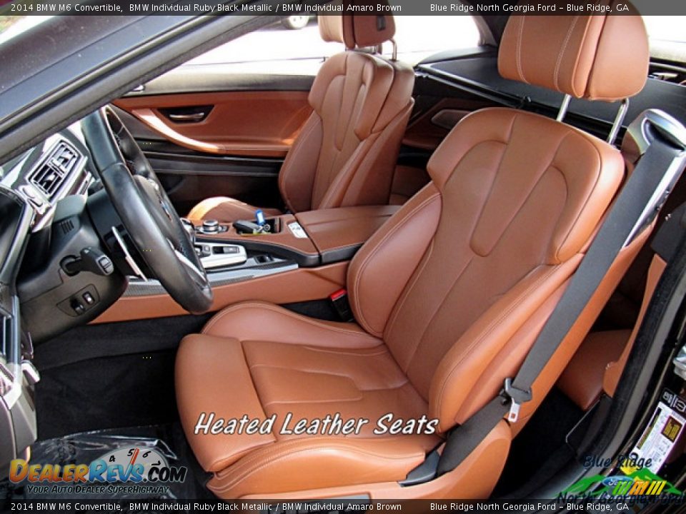 2014 BMW M6 Convertible BMW Individual Ruby Black Metallic / BMW Individual Amaro Brown Photo #11