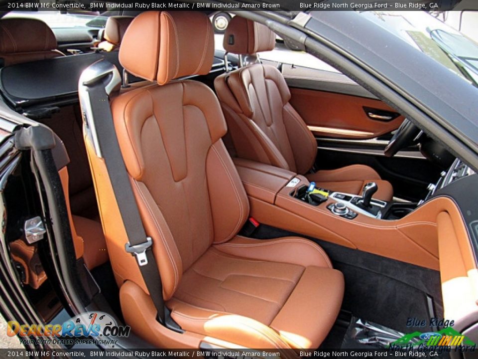 2014 BMW M6 Convertible BMW Individual Ruby Black Metallic / BMW Individual Amaro Brown Photo #12