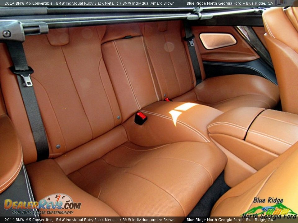 2014 BMW M6 Convertible BMW Individual Ruby Black Metallic / BMW Individual Amaro Brown Photo #13