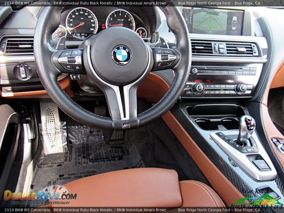 2014 BMW M6 Convertible BMW Individual Ruby Black Metallic / BMW Individual Amaro Brown Photo #14