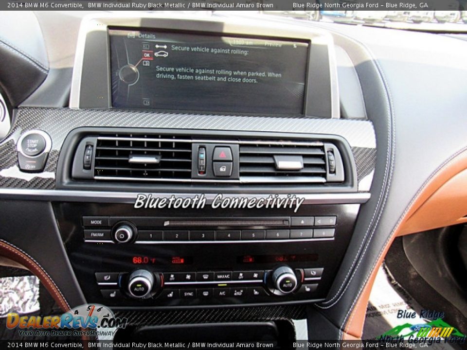 2014 BMW M6 Convertible BMW Individual Ruby Black Metallic / BMW Individual Amaro Brown Photo #16