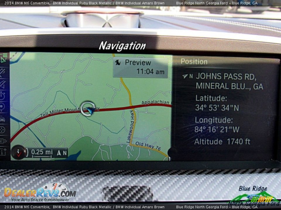 2014 BMW M6 Convertible BMW Individual Ruby Black Metallic / BMW Individual Amaro Brown Photo #17