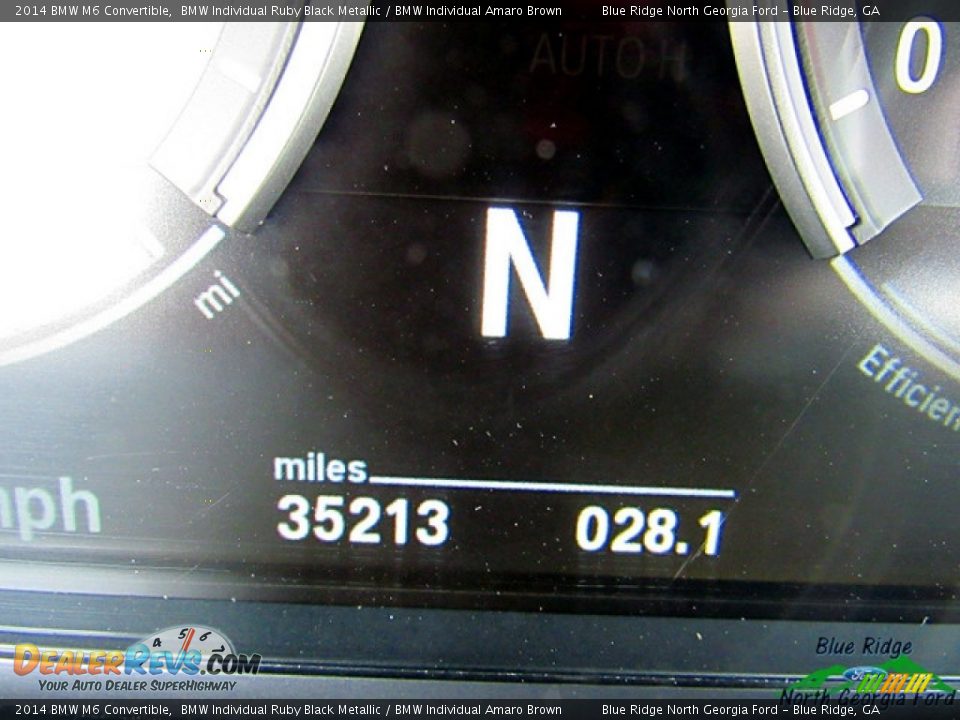 2014 BMW M6 Convertible BMW Individual Ruby Black Metallic / BMW Individual Amaro Brown Photo #23