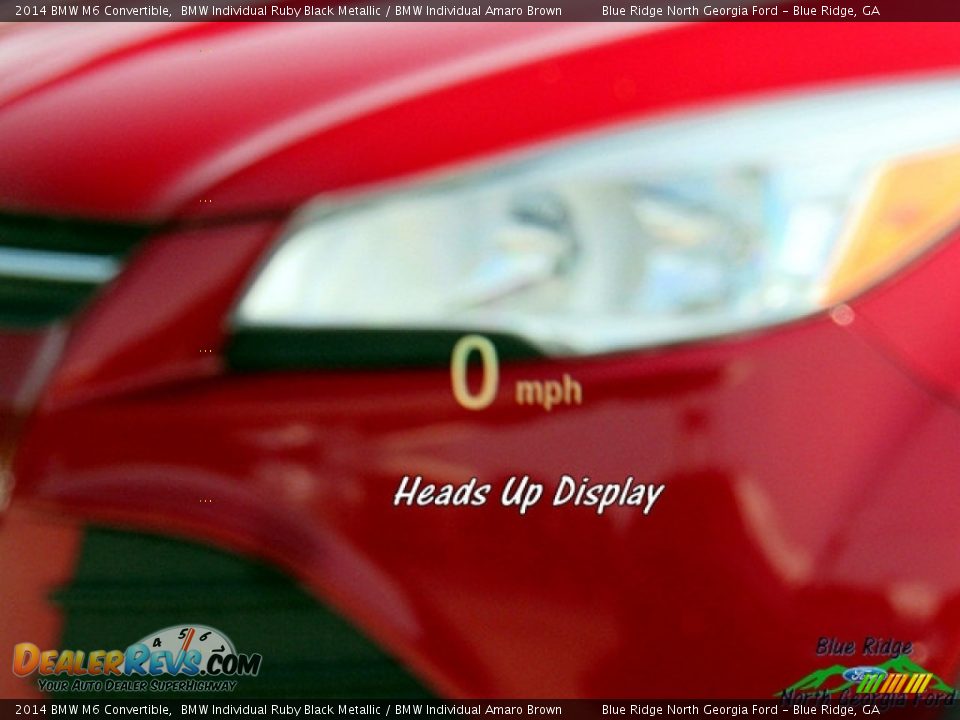 2014 BMW M6 Convertible BMW Individual Ruby Black Metallic / BMW Individual Amaro Brown Photo #25