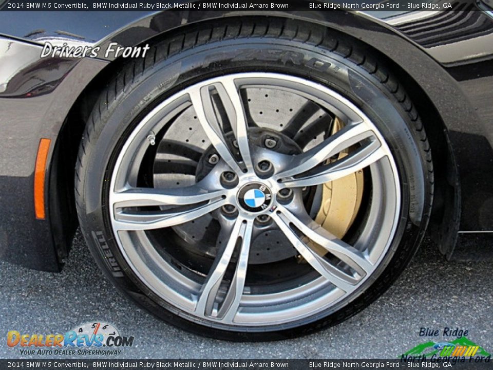 2014 BMW M6 Convertible BMW Individual Ruby Black Metallic / BMW Individual Amaro Brown Photo #27