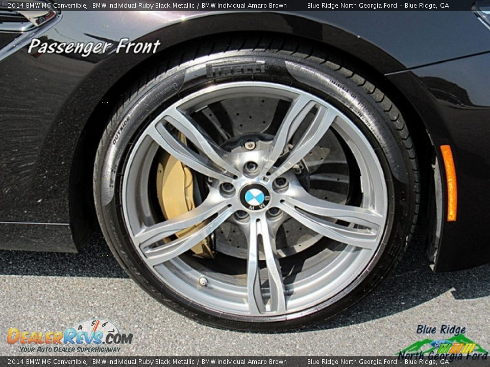 2014 BMW M6 Convertible BMW Individual Ruby Black Metallic / BMW Individual Amaro Brown Photo #28
