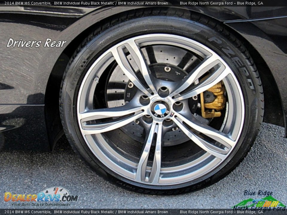 2014 BMW M6 Convertible BMW Individual Ruby Black Metallic / BMW Individual Amaro Brown Photo #29