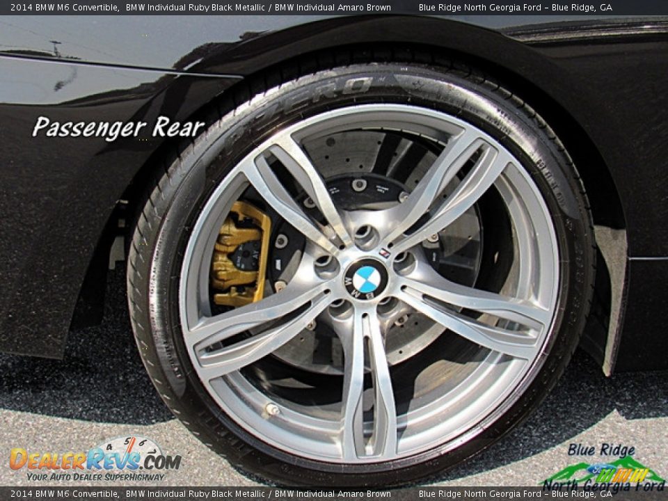 2014 BMW M6 Convertible BMW Individual Ruby Black Metallic / BMW Individual Amaro Brown Photo #30