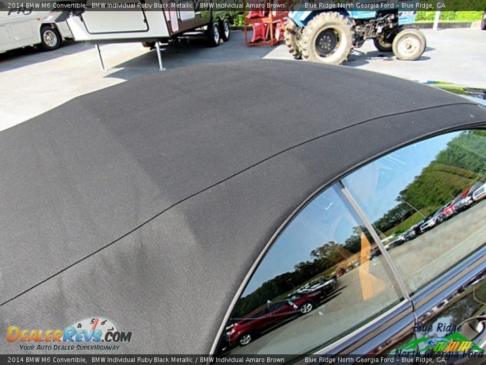2014 BMW M6 Convertible BMW Individual Ruby Black Metallic / BMW Individual Amaro Brown Photo #31