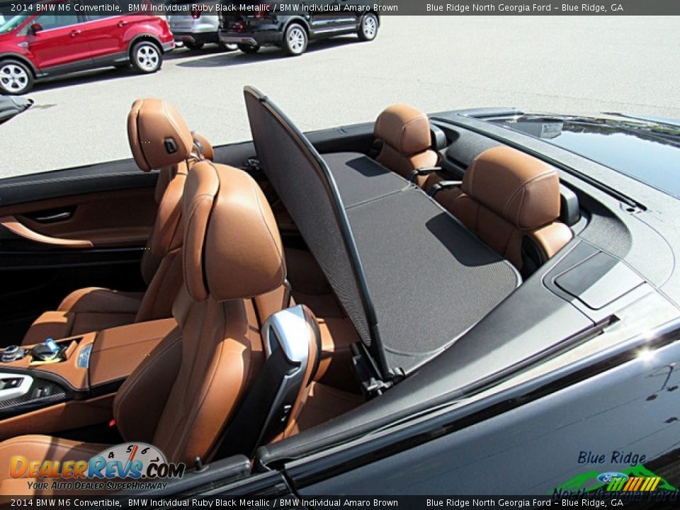 2014 BMW M6 Convertible BMW Individual Ruby Black Metallic / BMW Individual Amaro Brown Photo #32